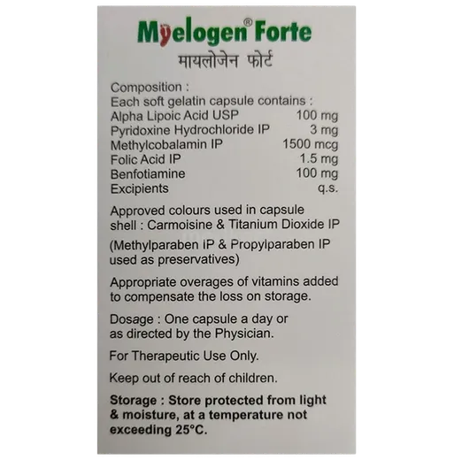myelogen forte capsule 10's